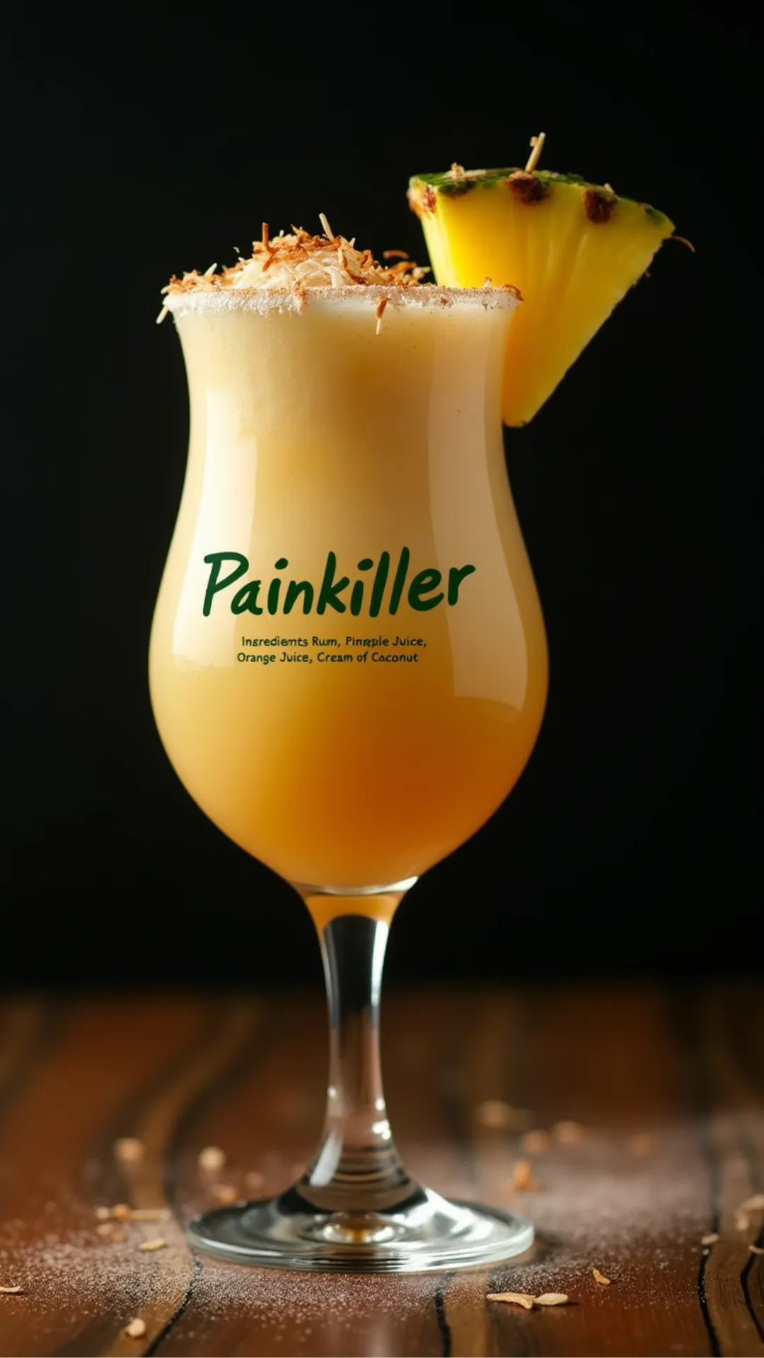 Creamy Pineapple Paradise Cocktail - tertiary view